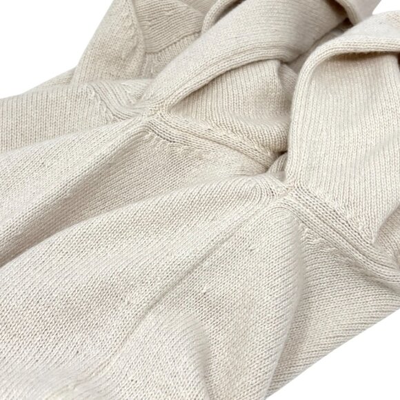 CHANEL Vintage 09C CC Logo Long Cardigan #34 Knit Heart Button Cream [105126] - Picture 6 of 11